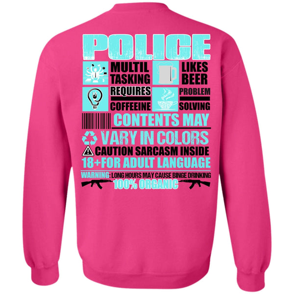 I Love Police T Shirt, Police Multitasking Sweatshirt