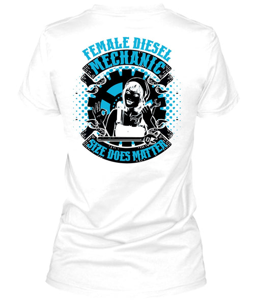 Female Diesel Mechanic T Shirt, I Love Mechanic T Shirt