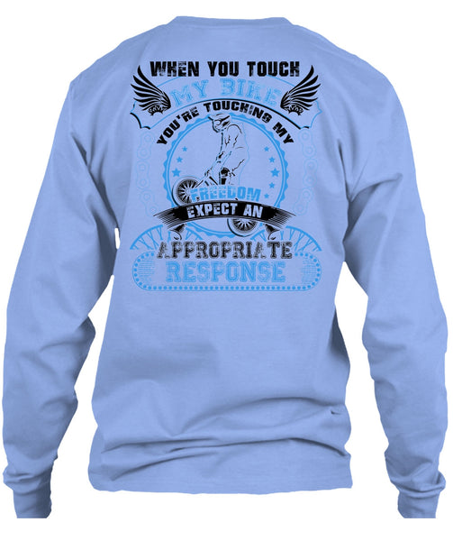 You Touch My Bike T Shirt, I Love Biker T Shirt