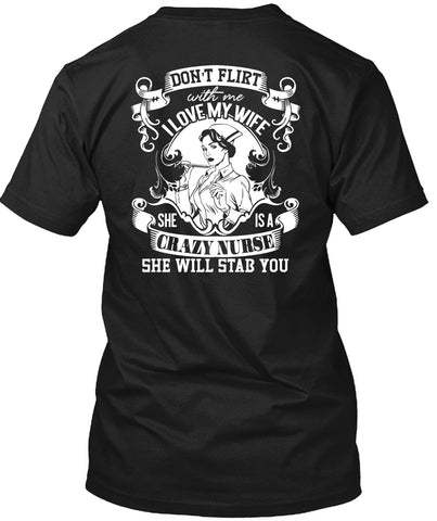 A black t-shirt with the shopify logo