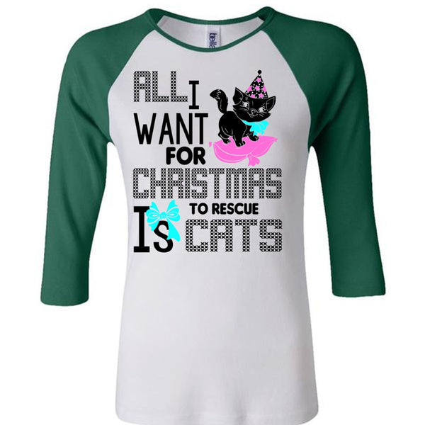 All I Want For Christmas To Rescue Is Cats T Shirt, I Love My Cat T Shirt, Awesome T-Shirts