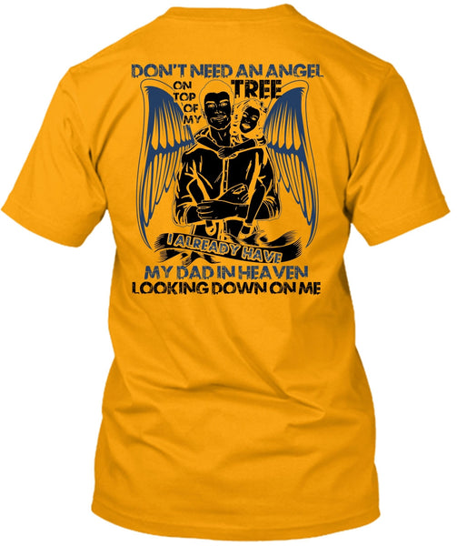 My Dad In Heaven T Shirt, I Love Papa T Shirt
