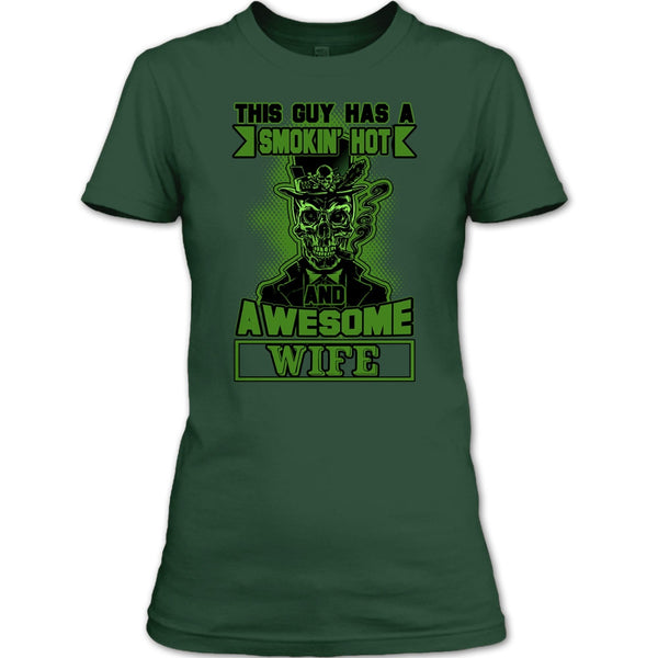 Smoking Hot And Awesome Wife T Shirt, Funny Husband T Shirt