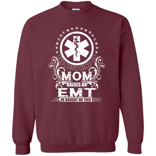 Raises An EMT T Shirt, Coolest EMT Mom Sweatshirt