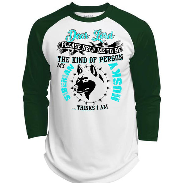 The Kind Of Person Siberian Husky T Shirt, I Love Dog T Shirt, Awesome T-Shirts  (Polyester Game Baseball Jersey)
