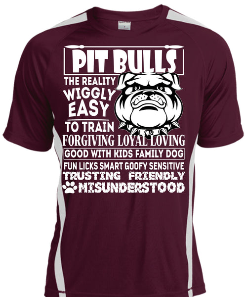 Pit Bulls The Reality Wiggly Easy T Shirt, Good With Kids Family Dog T Shirt, Cool Shirt
