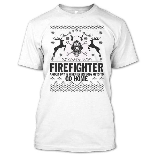 A black t-shirt with the shopify logo