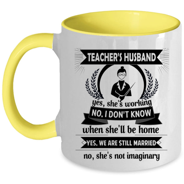 Teacher's Husband Mug, Gift For Wedding Cup