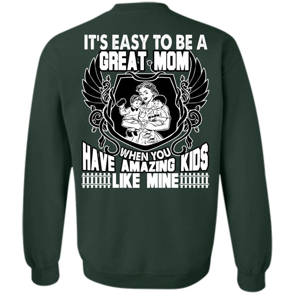 Amazing Kids T Shirt, I Love Mom Sweatshirt