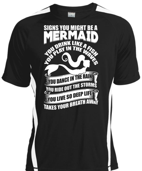 A black t-shirt with the shopify logo