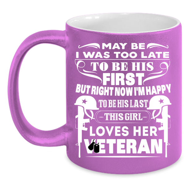 This Girl Loves Her Veteran Coffee Mug, Couple Coffee Cup