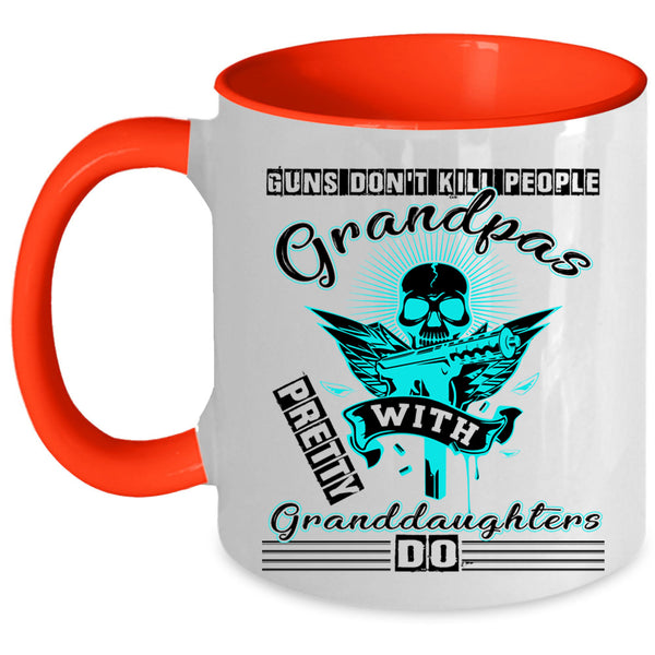 Cool Grandpas Coffee Mug, Grandpas With Pretty Granddaughters Accent Mug