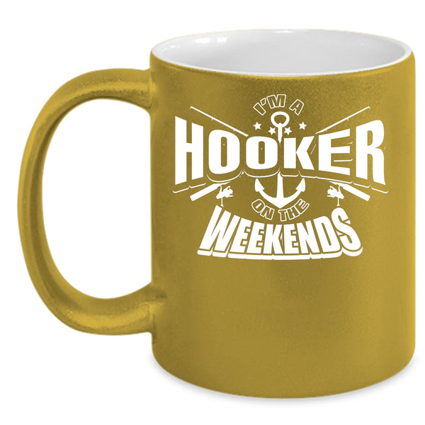I'm Fishing On The Weekends Coffee Mug, Funny Fishing Coffee Cup