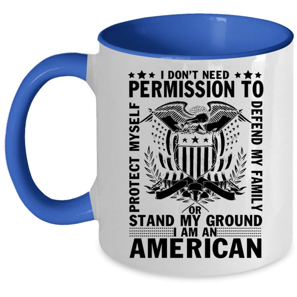 American Flag Coffee Mug, I Am An American Accent Mug