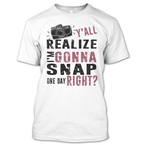 A black t-shirt with the shopify logo