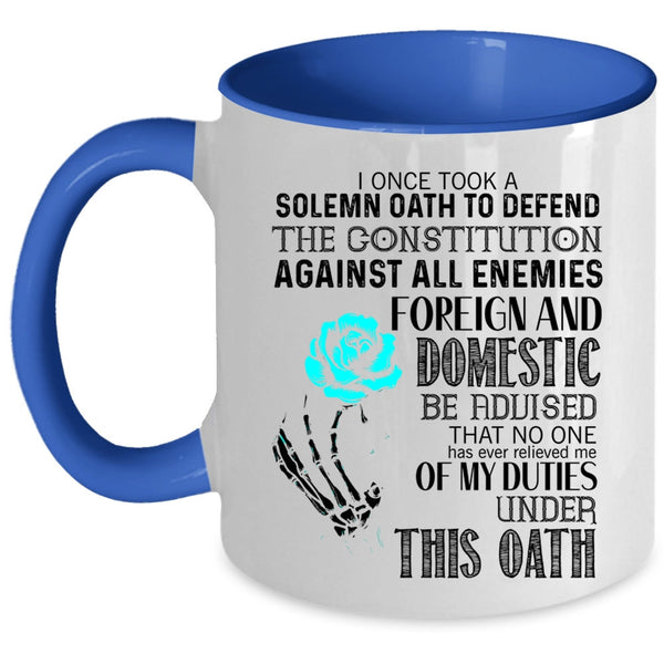 Best Gift For Grandpas Coffee Mug, Awesome Veteran Accent Mug