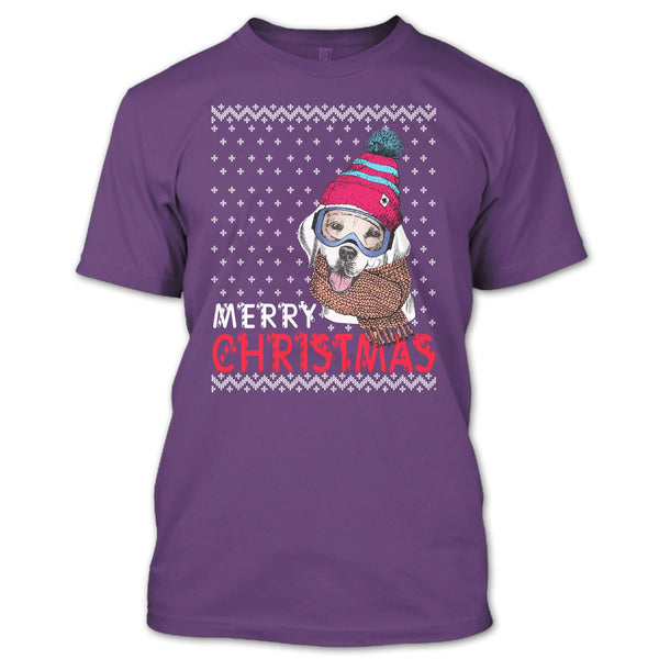 Dog Merry Christmas T Shirt, Coolest Dog Lover T Shirt