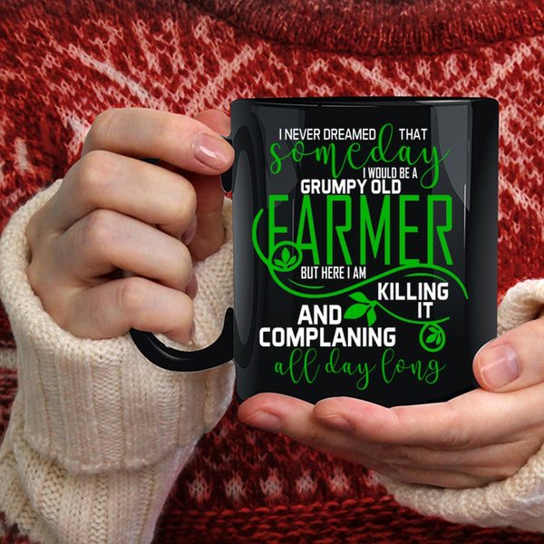 I Would Be A Grumpy Old Farmer Coffee Mug, Cool Old Farmer Coffee Cup