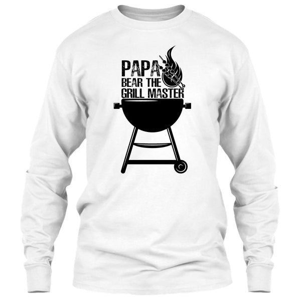 Papa Bear The Grill Master T Shirt, Gift For Papa T Shirt