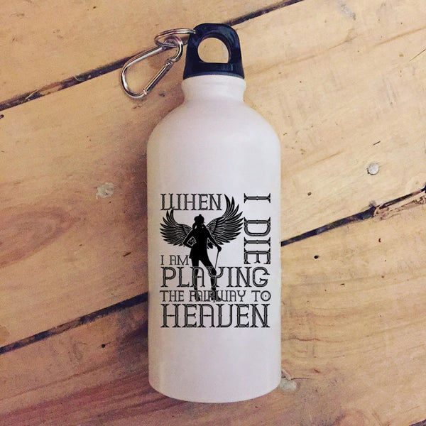 I Am Playing The Fairway To Heaven 20 oz Stainless Steel Bottle,Funny Basketball Player Outdoor Sports Water Bottle