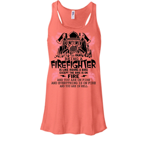 Being A Firefighter Is Like Riding A Bike T Shirt, I Am A Firefighter T Shirt, Awesome t-shirts