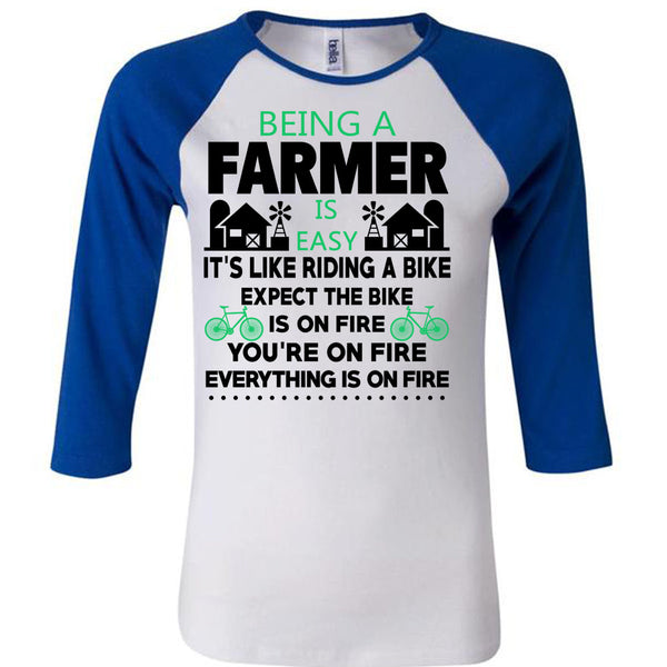 Being A Farmer Is Easy T Shirt, Being A Farmer T Shirt, Awesome T-Shirts
