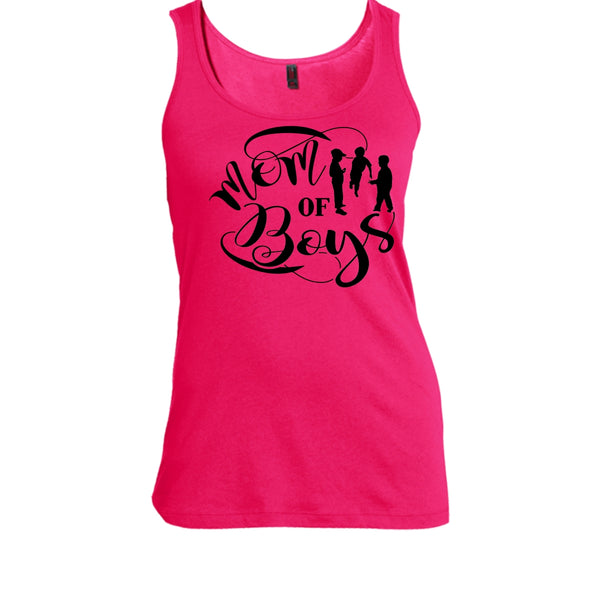 Mom Of Boys T Shirt, Mother And Son Tank Top