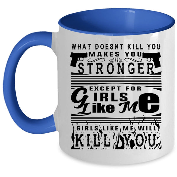 Awesome Gift For My Wife Coffee Mug, Strong Girls Accent Mug