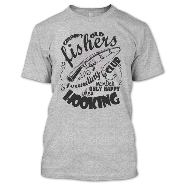 Grumpy Old Fishers T Shirt, Coolest Fishing T Shirt