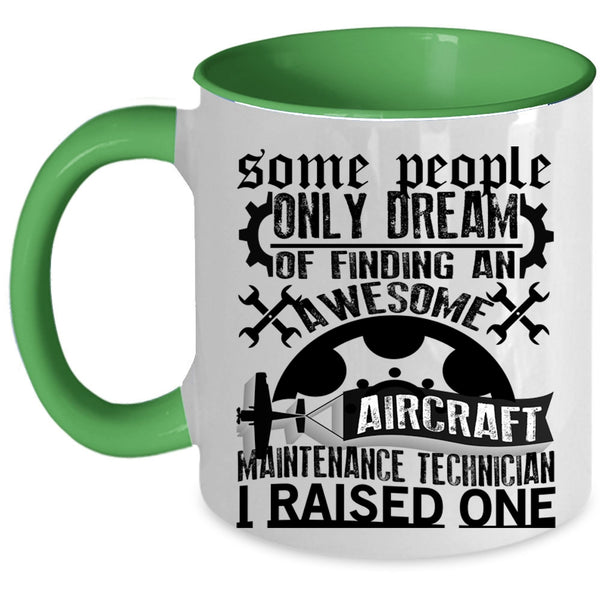 Cool Job Title Coffee Mug, Aircraft Maintenance Technician Accent Mug