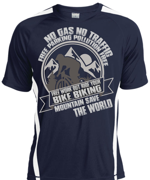 Ride Your Bike Biking T Shirt, Mountain Save The World T Shirt, Cool Shirt