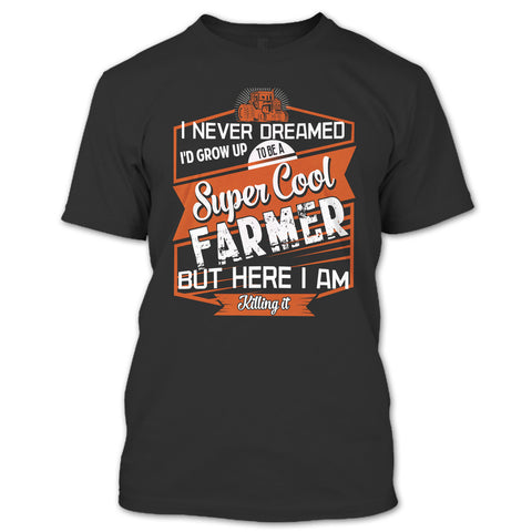 A black t-shirt with the shopify logo
