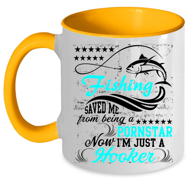 Awesome Fishing Coffee Mug, Fishing Accent Mug