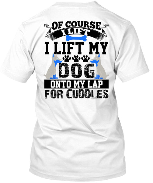 A black t-shirt with the shopify logo