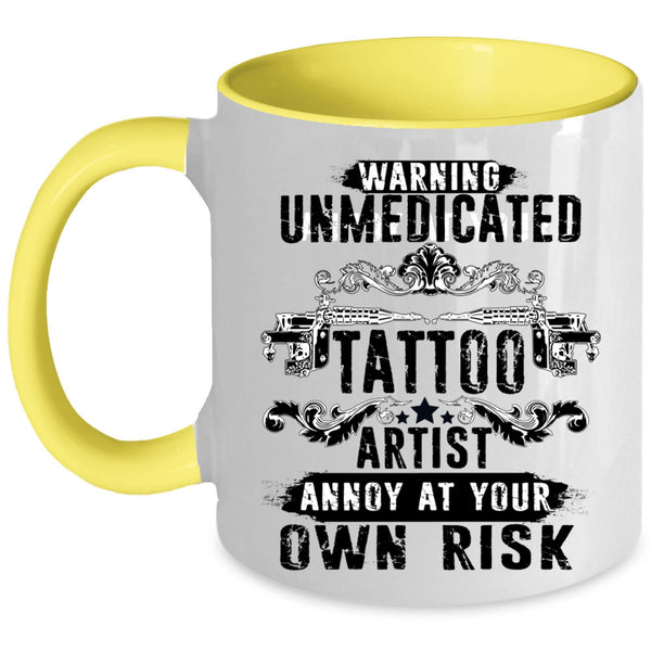 Cool Gift For Artist Coffee Mug, Tattoo Artist Accent Mug