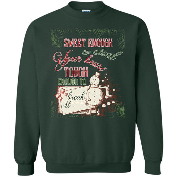 Tough Enough To Break It T Shirt, Merry Christmas Sweatshirt
