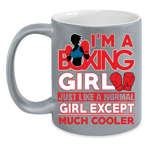 I'm A Boxing Girl Coffee Mug, Cool Boxer Coffee Cup