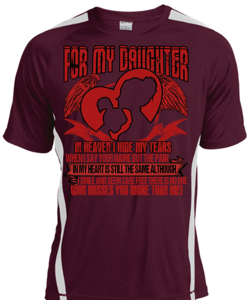 For My Daughter In Heaven T Shirt, Pain In My Heart T Shirt, Cool Shirt