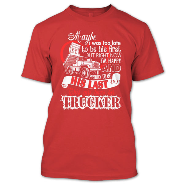 This Girls Loves Her Trucker T Shirt, Coolest Trucker T Shirt