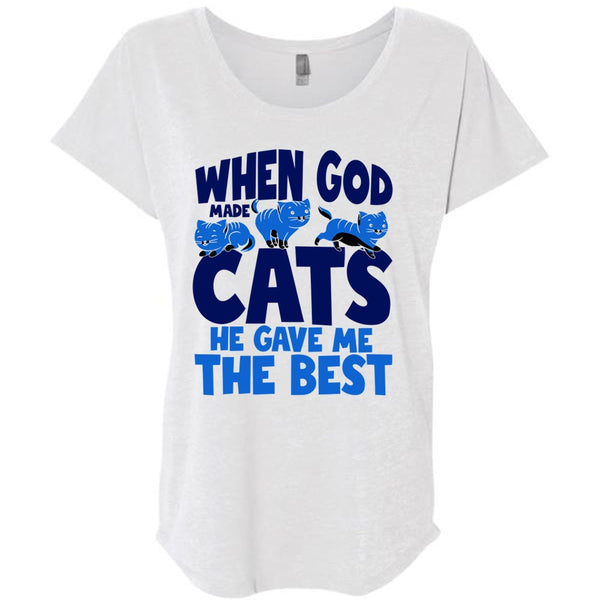 When God Made Cats T Shirt, I Love My Cats T Shirt, Awesome T-Shirts