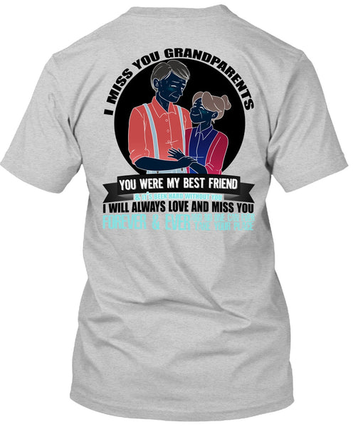 I Miss You Grandparents T Shirt, I Love Nana T Shirt