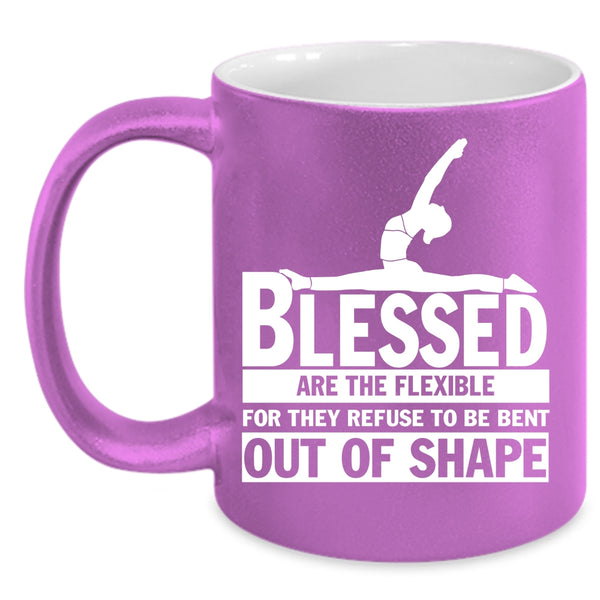 Blessed Are The Flexible Coffee Mug, Cool Yoga Coffee Cup