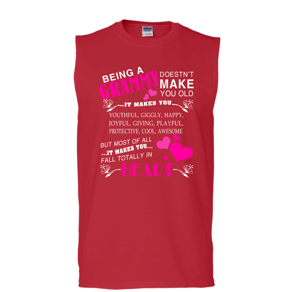 Being A Grammy T Shirt, Coolest Grandmother T Shirt, Cool T Shirt (Men's Cotton Sleeveless)