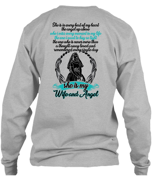 She Is My Wife And Angel T Shirt, I Love Wife T Shirt