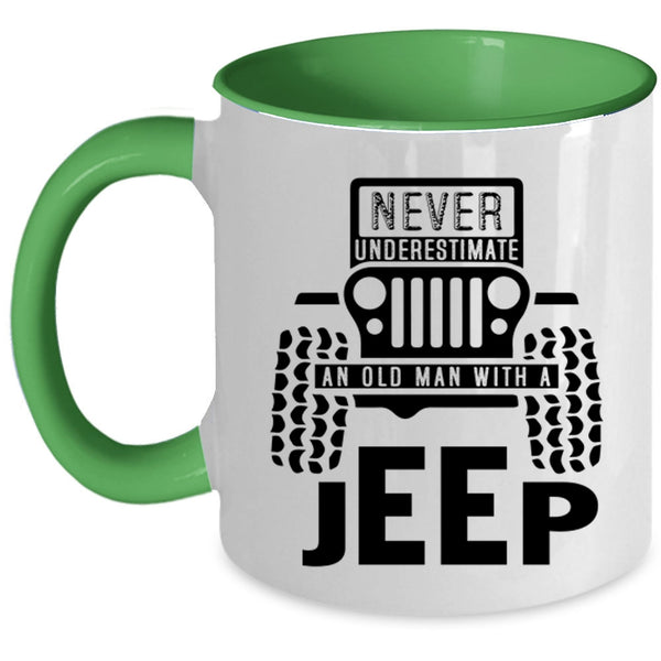 Cool Grandpas Coffee Mug, An Old Man With A Jeep Accent Mug