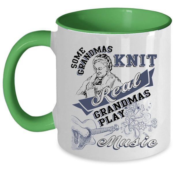 Funny Grandma Coffee Mug, Real Grandmas Play Music Accent Mug