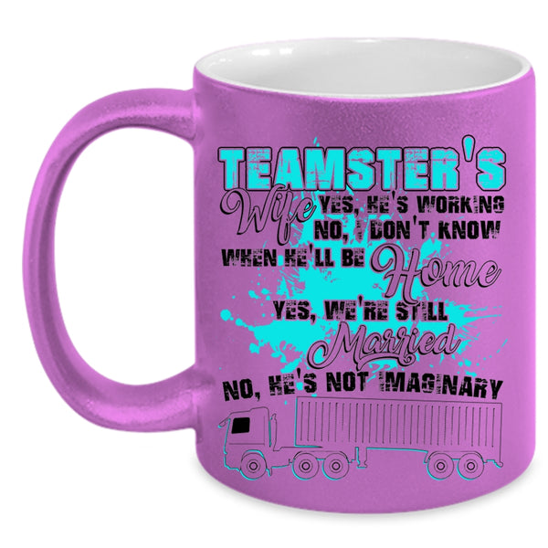 My Husband Coffee Mug, Teamster's Wife Accent Mug