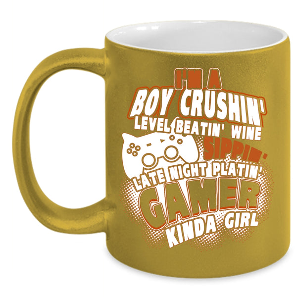 I'm A Boy Crushing Coffee Mug, Camper Kinda Girl Coffee Cup