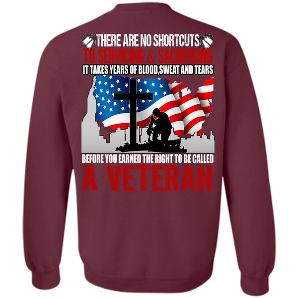 Sweat And Tears T Shirt, I Love Veteran Sweatshirt