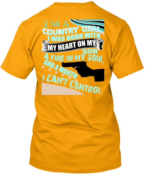 I'm A Country Girl T Shirt, I Love Veteran T Shirt